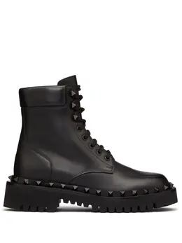 Valentino Garavani: Чёрные ботинки 