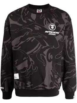 AAPE BY *A BATHING APE®: Свитшот с принтом 