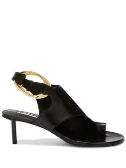 Jil Sander: Чёрные сандалии 