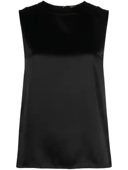 Saint Laurent: Шёлковая майка 