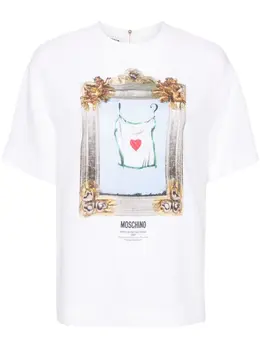 Moschino: Блуза с принтом 