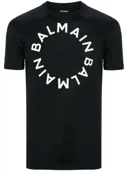 Balmain: Футболка с принтом 