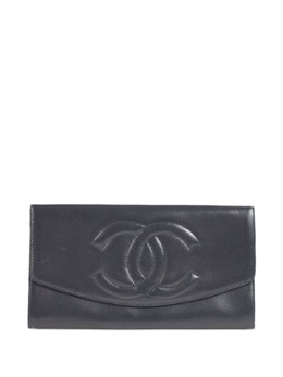 CHANEL Pre-Owned: Синий кошелёк 