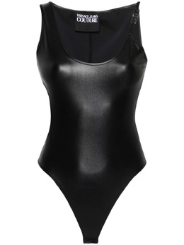 Versace Jeans Couture: Чёрный боди 