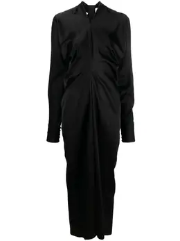 Lanvin: Атласное платье 