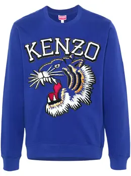 Kenzo: Голубой свитшот  Tiger