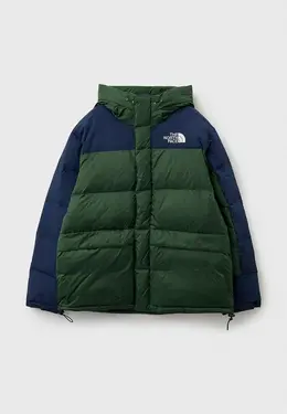 The North Face: Зелёный пуховик