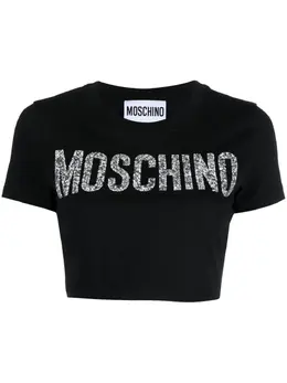 Moschino: Чёрная футболка 