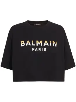 Balmain: Футболка с принтом 