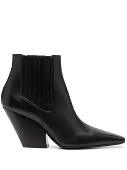 Casadei: Чёрные ботинки 