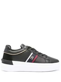 Tommy Hilfiger: Чёрные кроссовки 