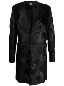 Comme des Garçons Homme Plus: Чёрное пальто 