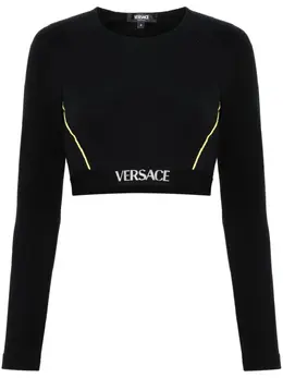 Versace: Чёрный топ 