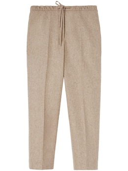 Jil Sander: Брюки  Drawstring из шерсти