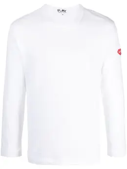 Comme Des Garçons Play: Белая футболка 