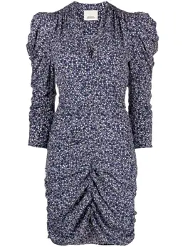 ISABEL MARANT: Платье с растительным принтом 