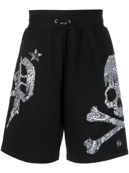 Philipp Plein: Чёрные шорты  Bermuda