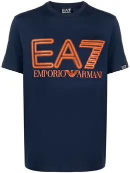 Ea7 Emporio Armani: Синяя футболка 