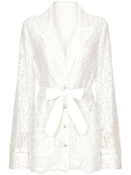 Dolce & Gabbana: Рубашка с растительным принтом 