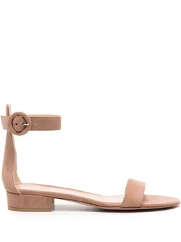 Gianvito Rossi: Бежевые сандалии  Portofino
