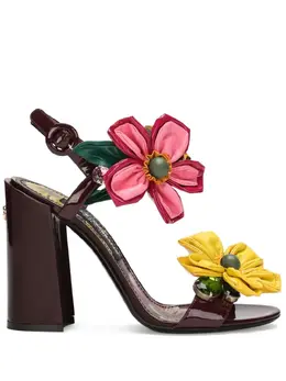 Dolce & Gabbana: Бордовые сандалии 