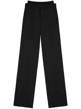 MM6 Maison Margiela: Чёрные брюки 