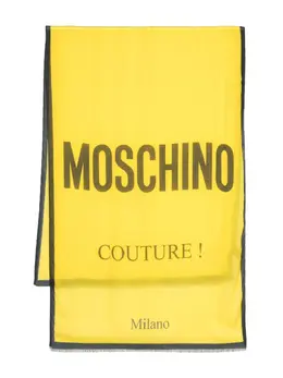 Moschino: Шарф с принтом