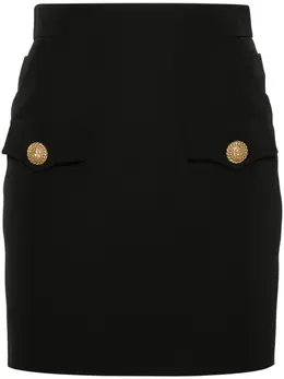 Balmain: Юбка из шерсти 