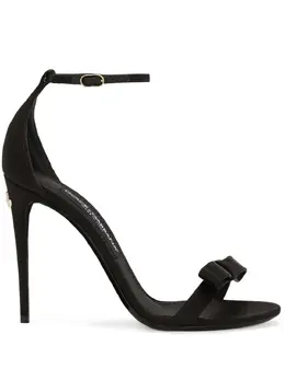 Dolce & Gabbana: Чёрные сандалии  Keira