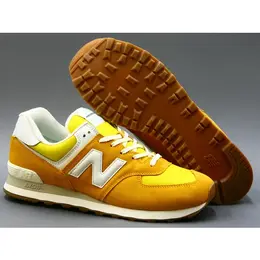 New Balance: Бежевые кроссовки  574