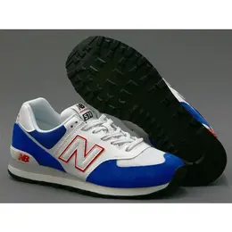 New Balance: Белые кроссовки  574