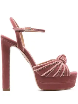 Aquazzura: Розовые сандалии 