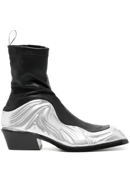 Versace: Чёрные ботинки 