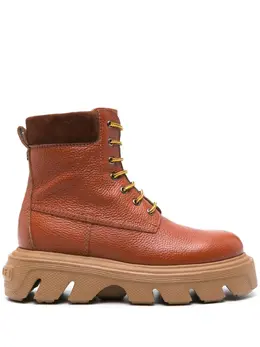 Casadei: Коричневые ботинки 
