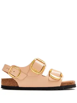 Birkenstock: Бежевые сандалии 