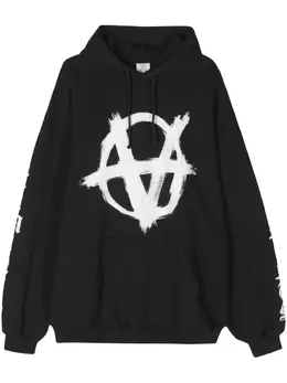 VETEMENTS: Толстовка  Anarchy с принтом