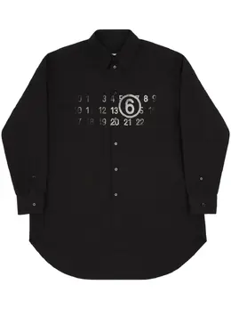 MM6 Maison Margiela: Рубашка с принтом 