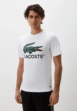 Lacoste: Белая футболка 