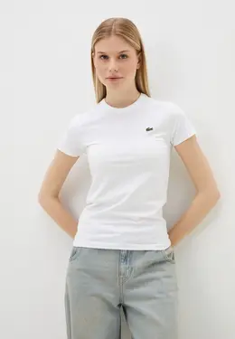 Lacoste: Белая футболка 