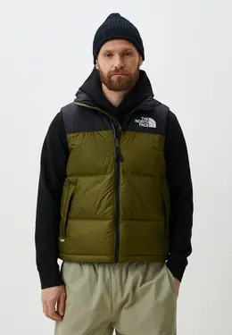 The North Face: Жилет цвета хаки 