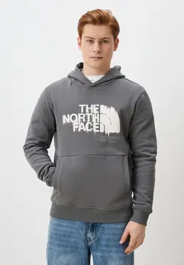 The North Face: Серая толстовка 