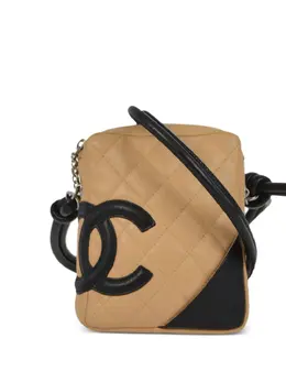 CHANEL Pre-Owned: Бежевая сумка через плечо 