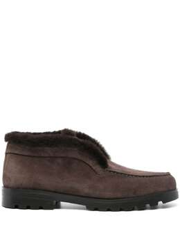 Santoni: Коричневые ботинки 