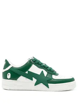 A BATHING APE®: Белые кроссовки 