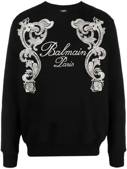 Balmain: Свитшот с принтом 