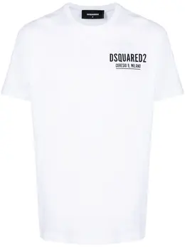 Dsquared2: Белая футболка  Cool