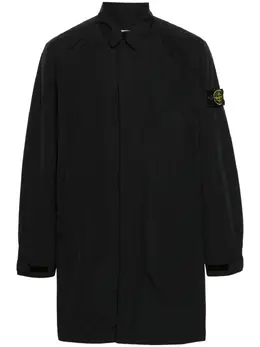 Stone Island: Чёрное пальто  Compass