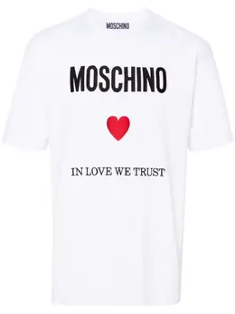 Moschino: Хлопковая футболка 