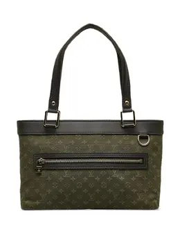 Louis Vuitton Pre-Owned: Зелёная сумка