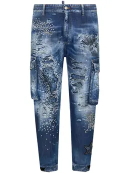 Dsquared2: Голубые джинсы 